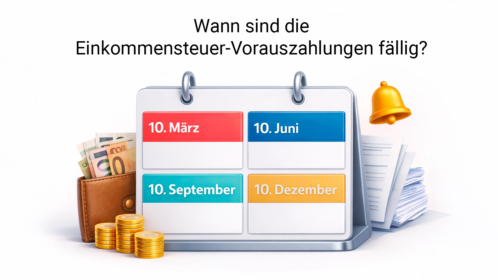Wann sind die Einkommensteuer-Vorauszahlungen fällig?